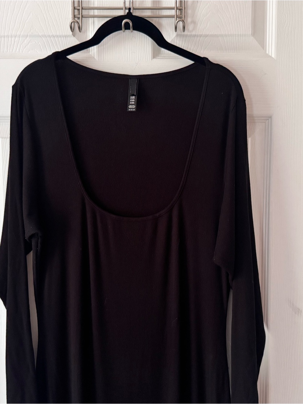 SKIMS Black Long Sleeve Maxi Dress - Picture 2 of 4